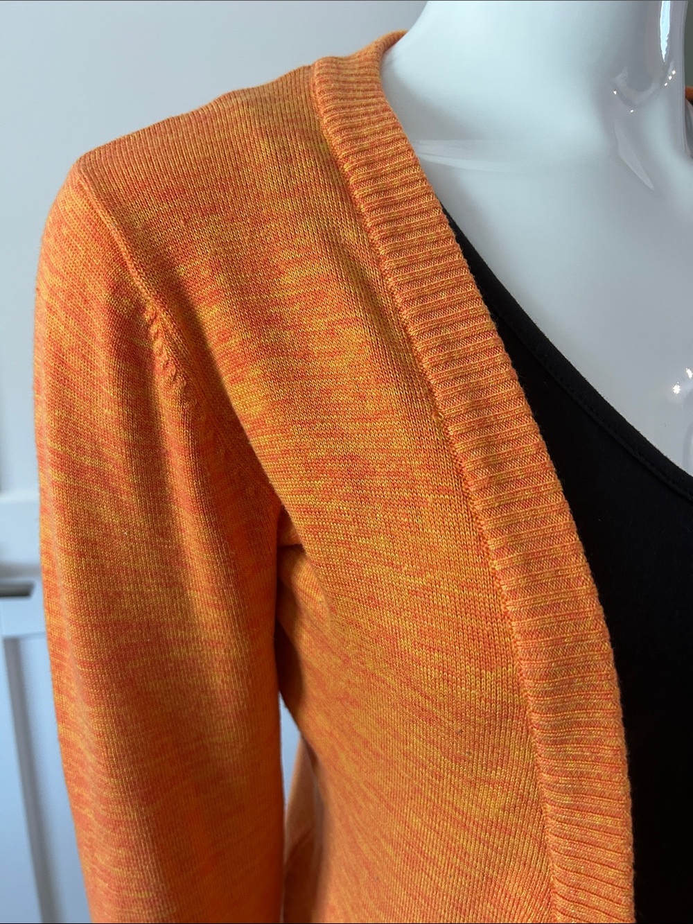 Salvatore Ferragamo Virgin Wool Space-Dyed Open Cardigan XS/S Italy - Picture 5 of 9